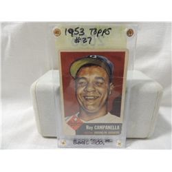 1953 TOPPS #27 ROY CAMPANELLA BASEBALL CARD