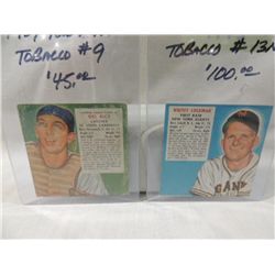 LOT 2 RED MAN BASEBALL PLAYER CARD
