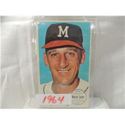 1964 TOPPS #31 WARREN SPAHN BIG PLAYER CARD.