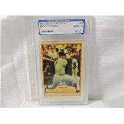 1985 TOPPS CIRCLE K MICKEY MANTLE #6