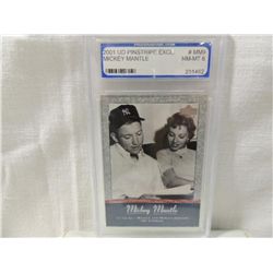 2001 UD PINSTRIPE EXCL. MICKEY MANTLE #MN9