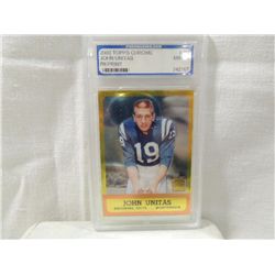 2000 TOPPS CHROME JOHN UNITAS REPRINT #R7