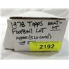 Image 2 : 1978 TOPPS FOOTBALL BOX LOT.