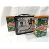 Image 1 : BOX LOT 3 SPORTS TINS FOOTBALL SAINTS MANNING