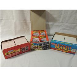 LOT 3 BASEBALL PLAYER CARD BOX SETS