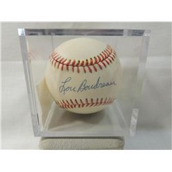 RAWLINGS LOU BOUDREAU AUTOGRAPHED BALL NO COA