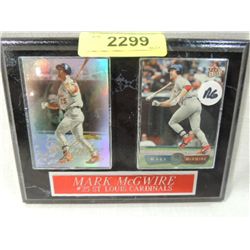 MARK McGWIRE TWO CARD PLAQUE