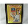 Image 1 : FRAMED WARREN SPAHN PUZZLE & CARD