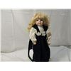Image 3 : 15" ANCO PORCELAIN DOLL BLUE VELVET