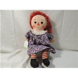 18" VINTAGE RAGGEDY ANN DOLL