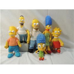 LOT 6 SIMPSONS DOLLS