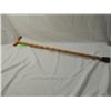 Image 1 : 32" HANDLED WALKING STICK NATURAL WOOD FINISH