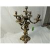 Image 7 : BRASS LOOK CANDELABRA WITH CHERUB