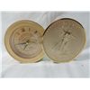 Image 1 : BULOVA WALKING LIBERTY GOLD ALARM CLOCK