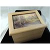 Image 2 : THOMAS KINKADE WOODEN RECIPE BOX