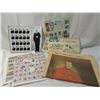 Image 1 : BOX LOT ANTIQUE STAMPS NEWSPAPER RATION BOOK