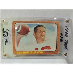 1966 TOPPS #48 GEORGE BLANDA FOOTBALL CARD