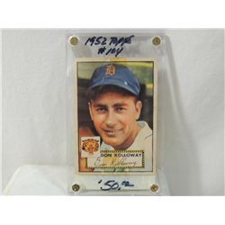 TOPPS 1952 #104 DON KOLLOWAY