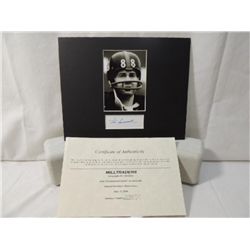 MATTED PAT SUMMERALL CUT AUTOGRAPH & PHOTO
