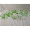 Image 1 : LOT 12 PIECES VASELINE GLASS CUPS DISH