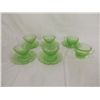 Image 3 : LOT 11 VASELINE GLASS SMALL BOWLS PLATES CUPS