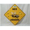 Image 1 : BEE CROSSING METAL SIGN