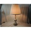 Image 1 : ANTIQUE STYLE GLASS WHITE TABLE LAMP