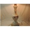 Image 2 : ANTIQUE STYLE GLASS WHITE TABLE LAMP