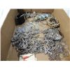 Image 2 : BOX LOT SILVER TONE COSTUME JEWELRY