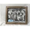 Image 2 : FRAMED PHOTO MANTLE, MUSIAL, BERRA, BOYER. 8X10