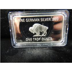 GERMAN SILVER 1 OUNCE BISON BAR