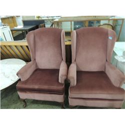 PAIR WINGBACK CHAIRS