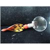 Image 2 : MURANO STYLE 6"L GLASS HANDLE MAGNIFYING GLASS
