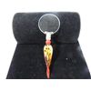 Image 1 : MURANO STYLE 7"L GLASS HANDLE MAGNIFYING GLASS