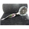 Image 1 : MURANO STYLE 8"L GLASS HANDLE MAGNIFYING GLASS