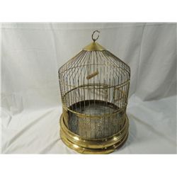 VINTAGE BRASS BIRDCAGE.