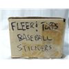 Image 2 : FLEER & TOPPS BASEBALL STICKERS BOX FULL