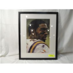 FRAMED RANDY MOSS DRAWING 17X21