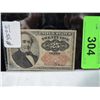 Image 1 : 1874 US FACTIONAL MONEY 25 CENTS
