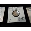 Image 2 : LOT 3 1863 COPPER NICKELS
