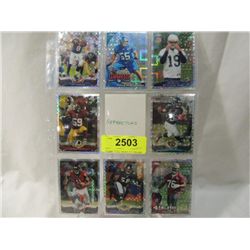 LOT 8 TOPPS CHROME REFRACTORS FOOTBALL CARDS