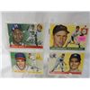 Image 1 : LOT 4 1955 TOPPS BASEBALL PLAYER CARDS