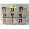Image 1 : LOT 9 1961 POST BASEBALL CARDS