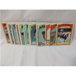LOT 30 1972 TOPPS BASEBALL PLAYER CARDS