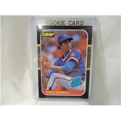 1987 LEAF GREG MADDUX ROOKIE BASEBALL CARD