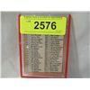Image 2 : 1969 TOPPS BASEBALL 5TH SERIES CHECK LIST CARD