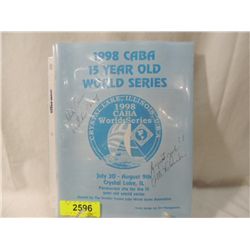 1998 CABA PROGRAM SIGNED DUTCHIE CARAY & PETE VONN