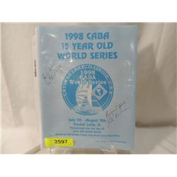1998 CABA PROGRAM SIGNED DUTCHIE CARAY PETE VONACN