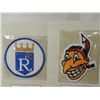 Image 2 : LOT 2 COLLECTORS PATCHES 1948 INDIANS 1985 ROYALS