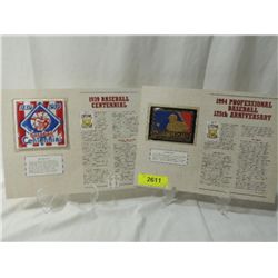 LOT 2 COLLECTORS PATCHES BASEBALL